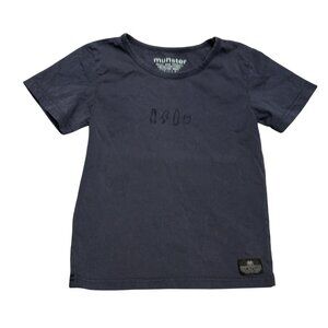 Munster Embroidered T-Shirt in Navy